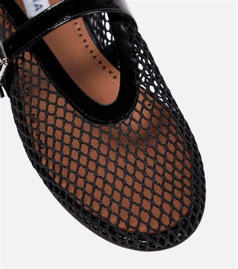 fishnet ballet flats dupe.